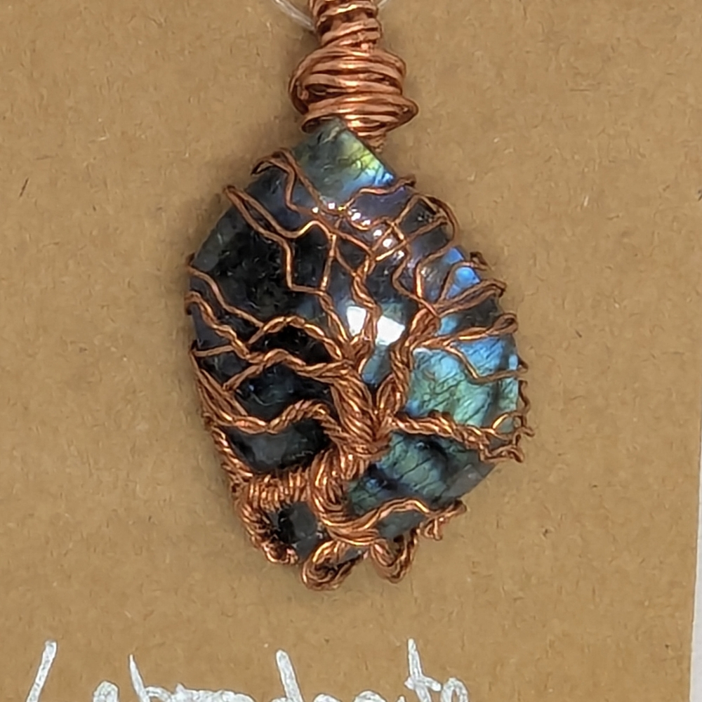 Handcrafted Copper Wire Wrapped Pendant
